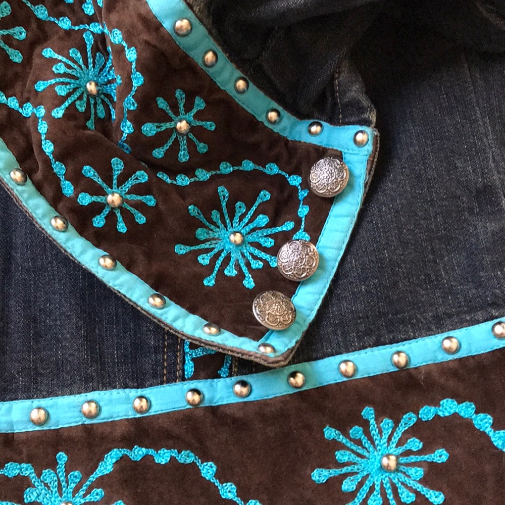 Embellished Denim Jacket szS πΊHPπΊ - Picture 9 of 12